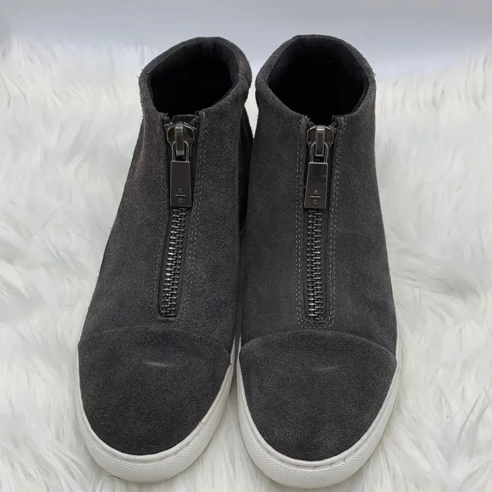 Kenneth Cole Kayla Suede Zip Sneakers Size 8‎